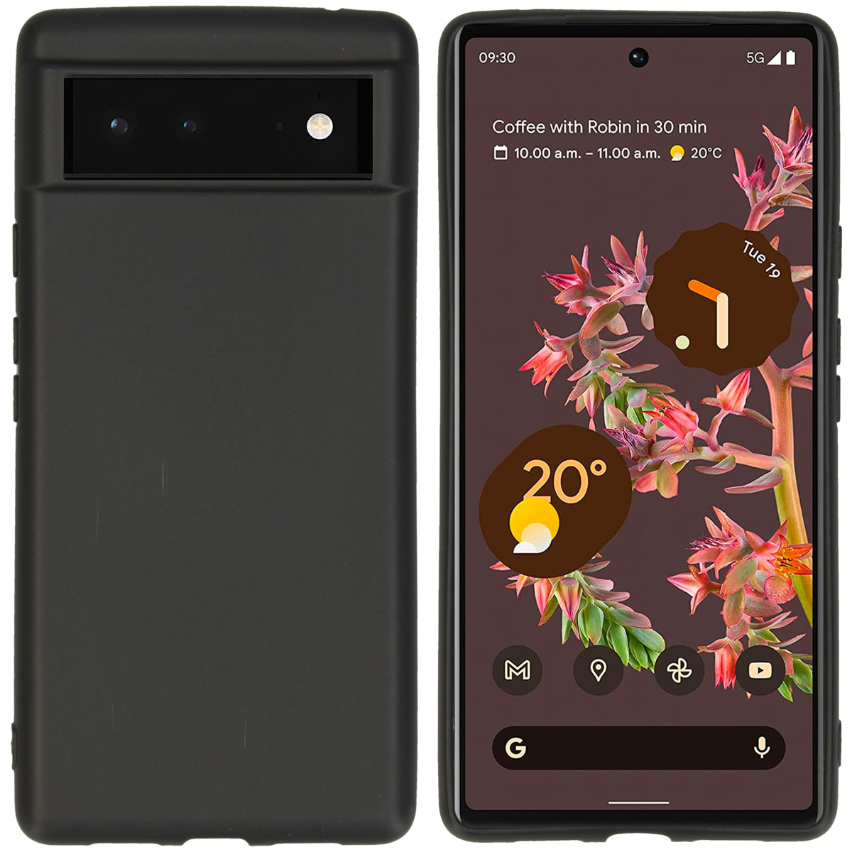 imoshion Color Backcover voor de Google Pixel 6 - Zwart