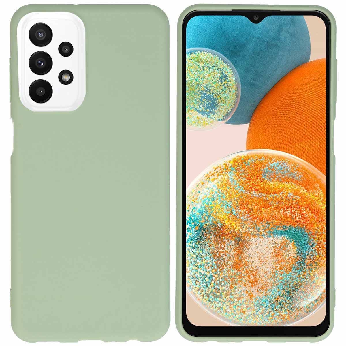 imoshion Coque Couleur Samsung Galaxy A23 (5G) - Olive Green