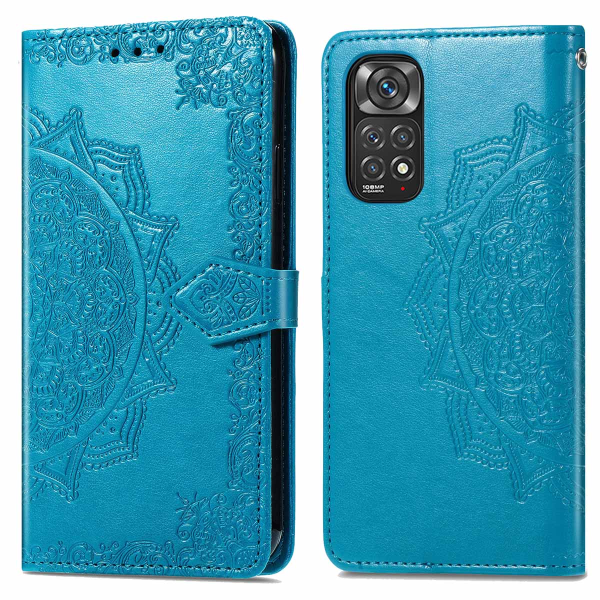 imoshion Mandala Bookcase voor de Xiaomi Redmi Note 11 (4G) / Note 11S (4G) - Turquoise