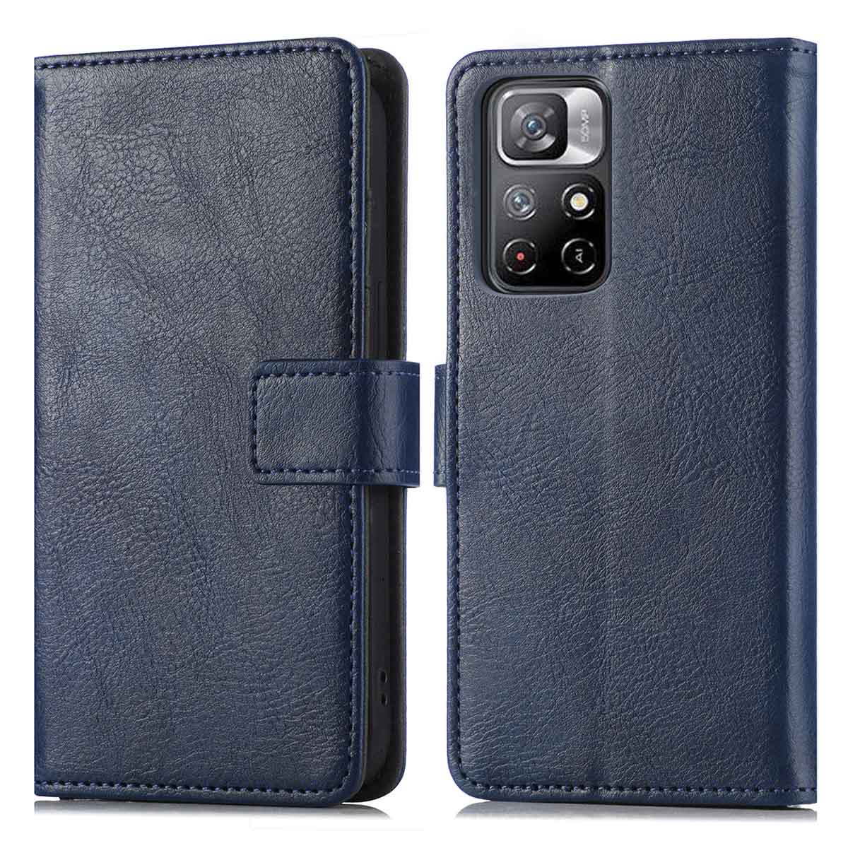 imoshion Luxe Bookcase voor de Xiaomi Redmi Note 11 (4G) / Note 11S (4G) - Donkerblauw