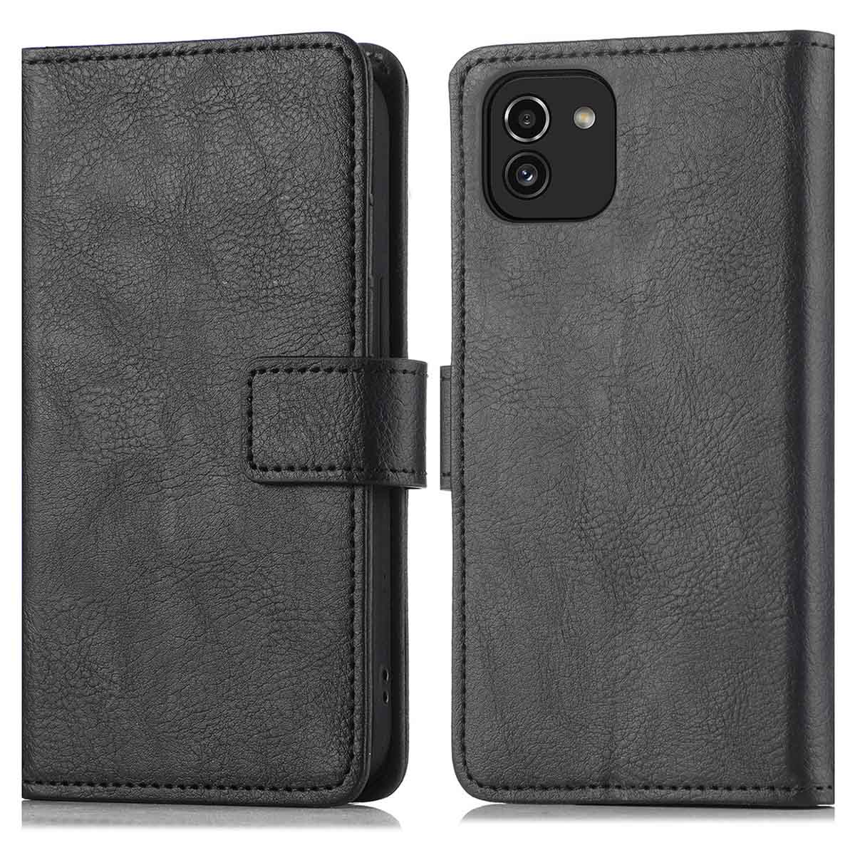 imoshion Luxe Bookcase voor de Samsung Galaxy A03 - Zwart