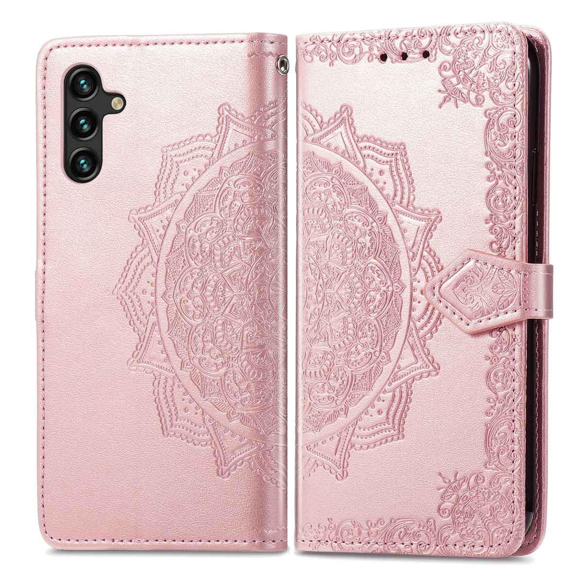 imoshion Mandala Bookcase voor de Samsung Galaxy A13 (5G) / A04s - Rosé Goud