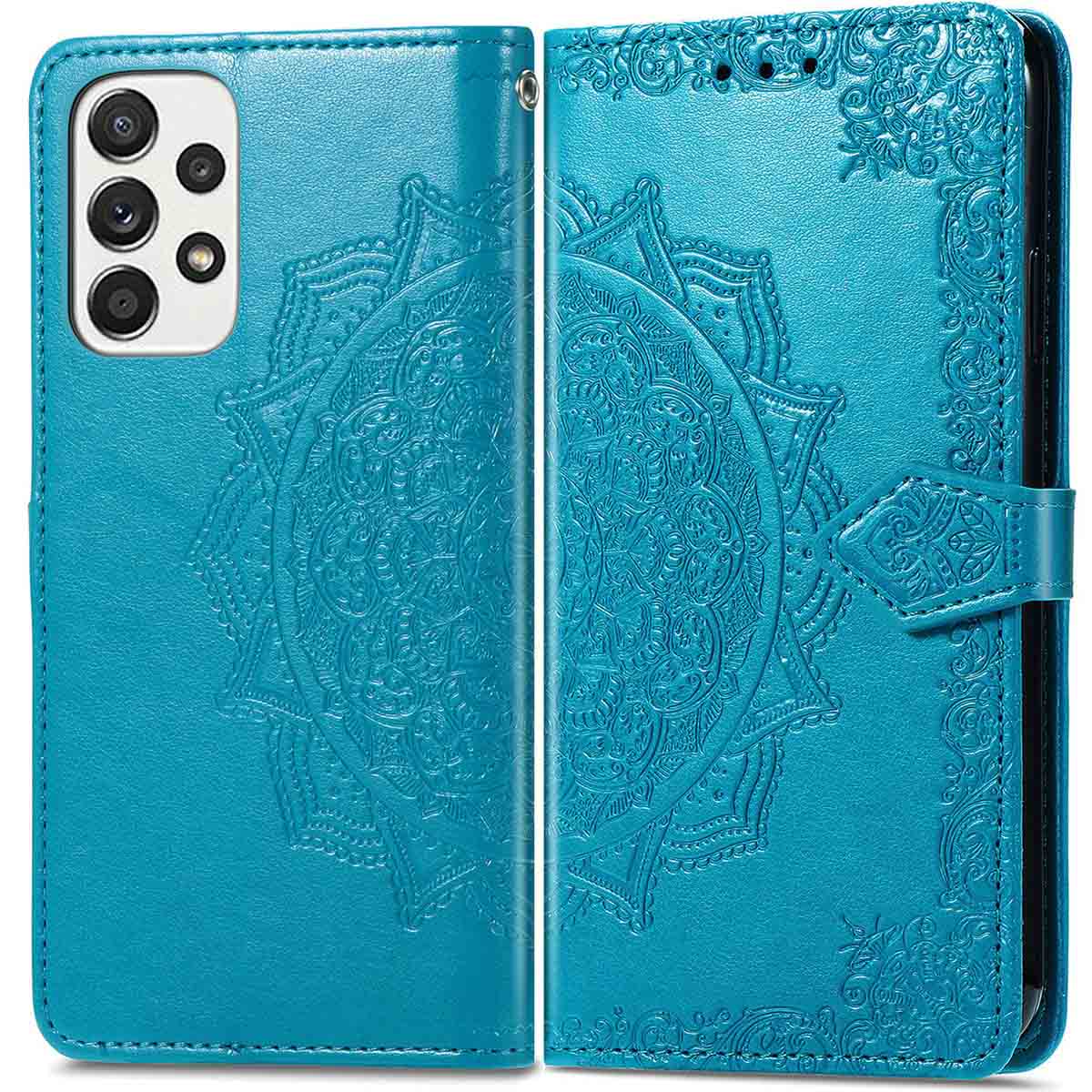imoshion Mandala Bookcase voor de Samsung Galaxy A33 - Turquoise