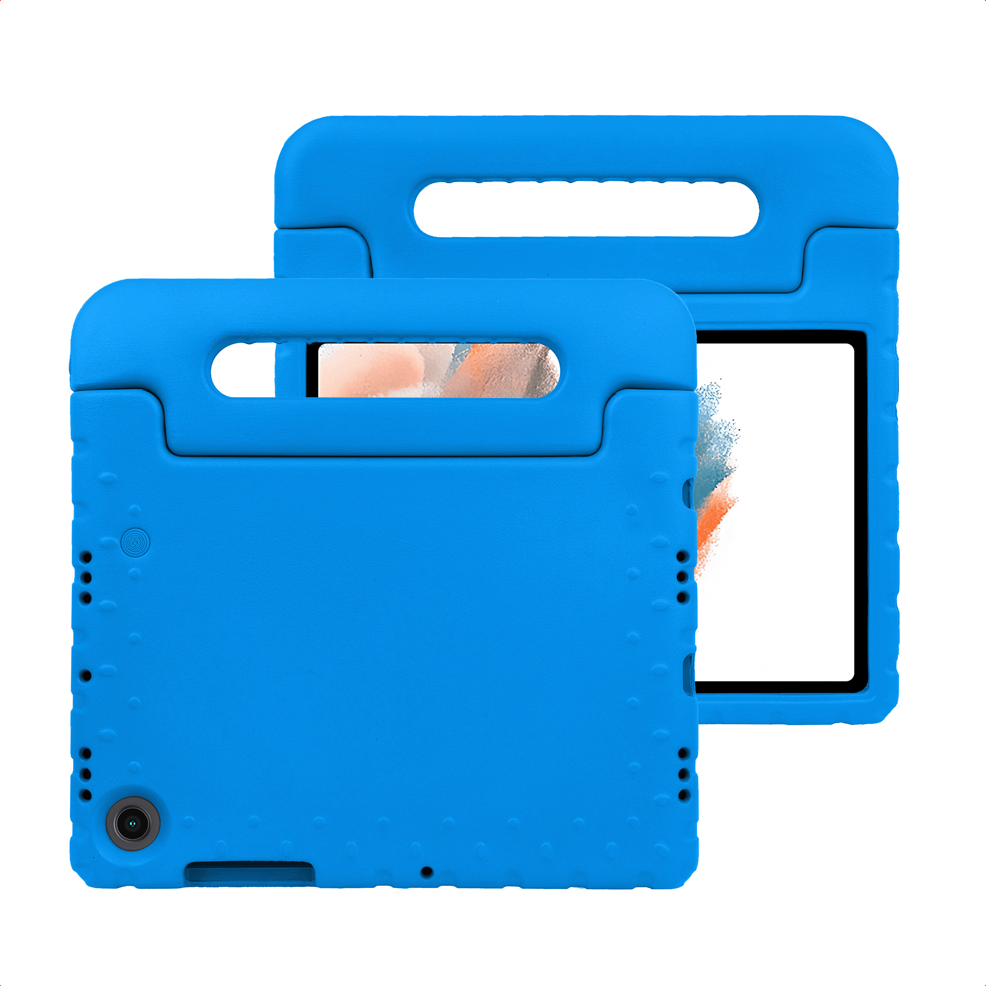 imoshion Kidsproof Backcover met handvat voor de Samsung Galaxy Tab A8 - Blauw