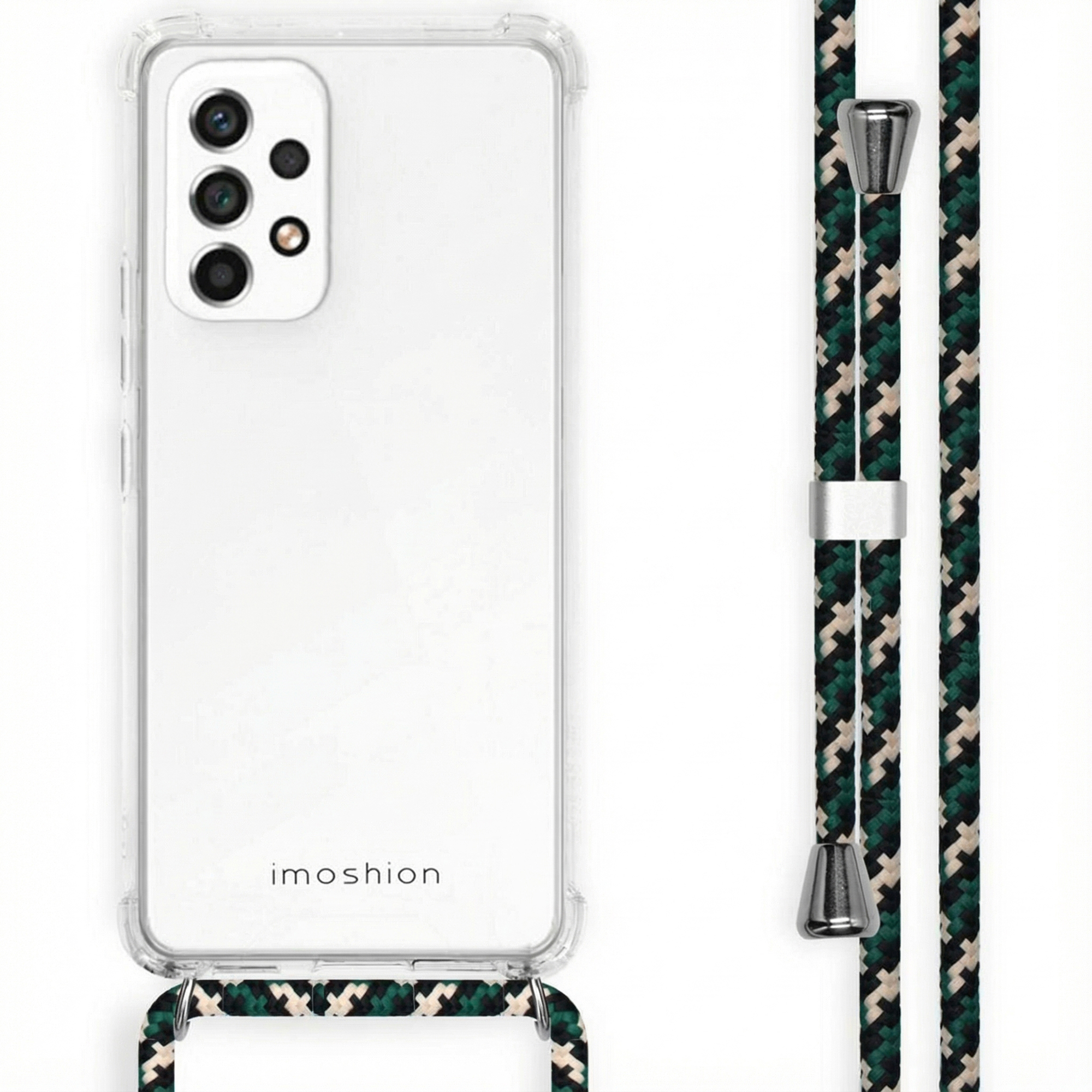imoshion Coque arrière Transparente avec cordon Samsung Galaxy A53 - Green Multi Color