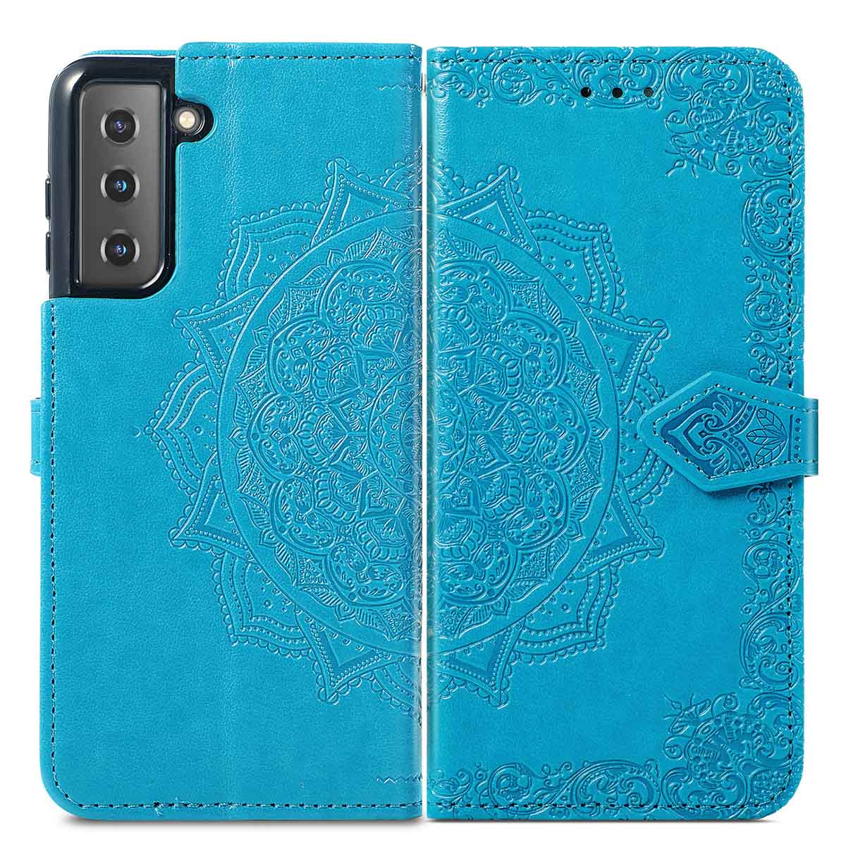 imoshion Mandala Bookcase voor de Samsung Galaxy S22 - Turquoise