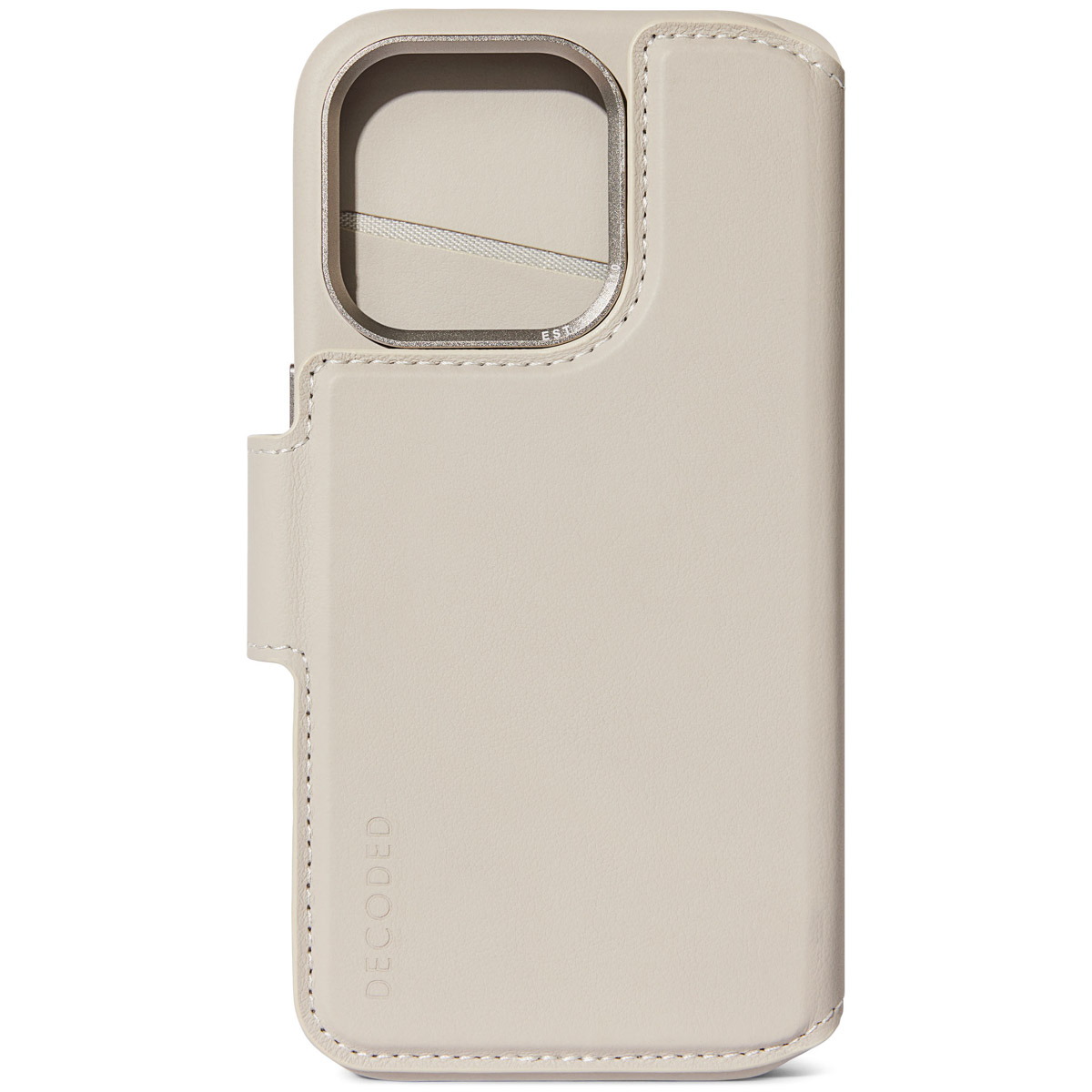 Decoded 2 in 1 Leather Bookcase voor de Apple iPhone 15 Pro Max - Clay