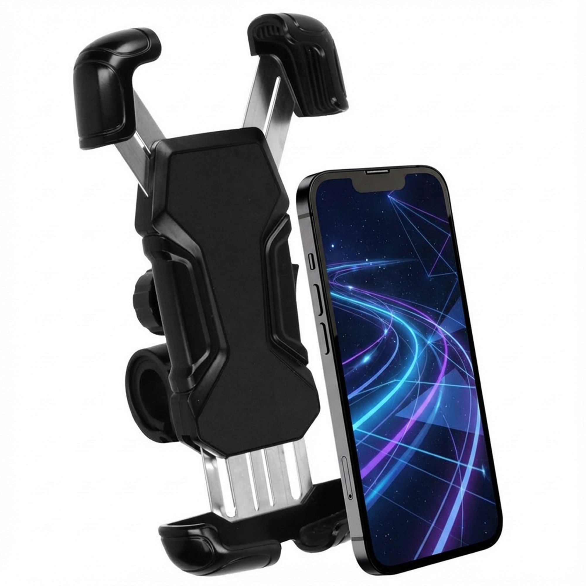 imoshion Rugged Telefoonhouder Fiets - 360° draaibaar - Universeel - Zwart