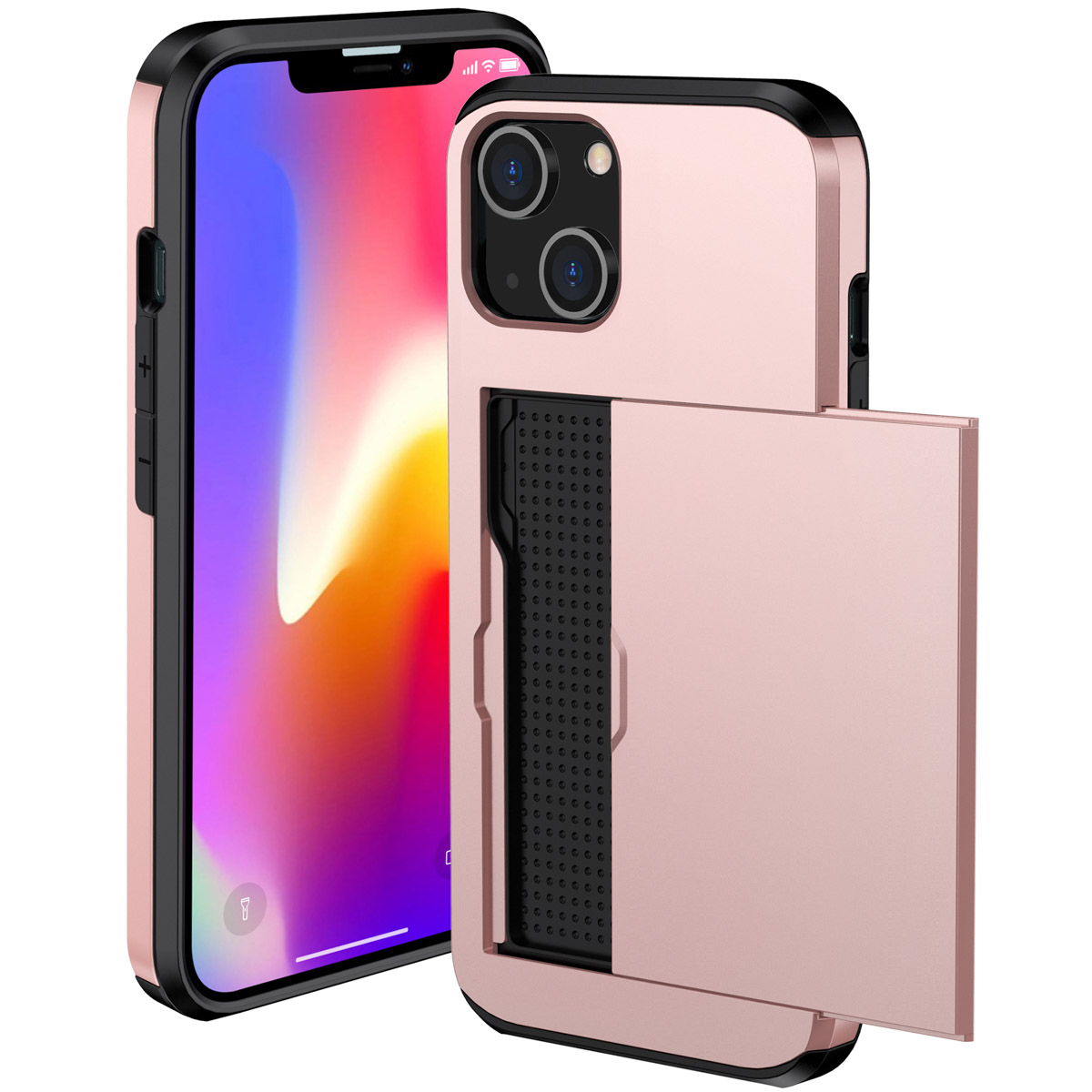 imoshion Coque arrière avec porte-cartes Apple iPhone 14 - Rose Doré