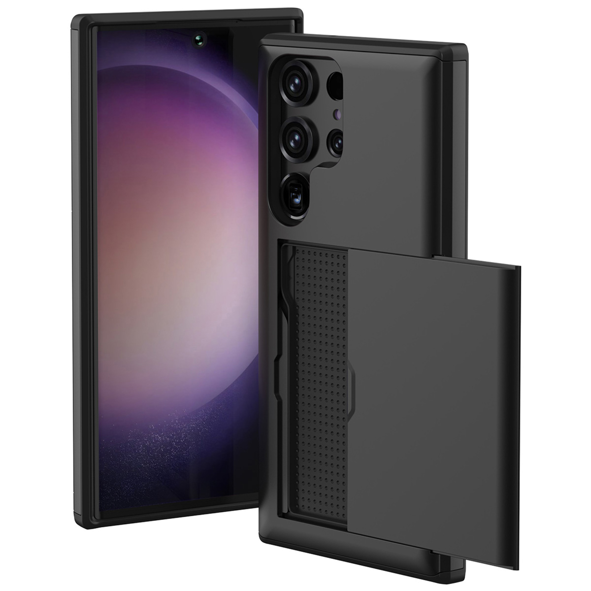 imoshion Backcover met pasjeshouder voor de Samsung Galaxy S23 Ultra - Zwart
