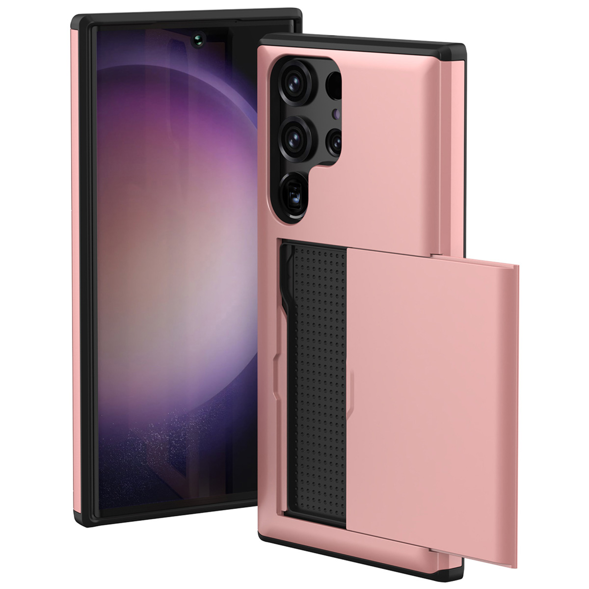 imoshion Coque arrière avec porte-cartes Samsung Galaxy S23 Ultra - Rose Doré