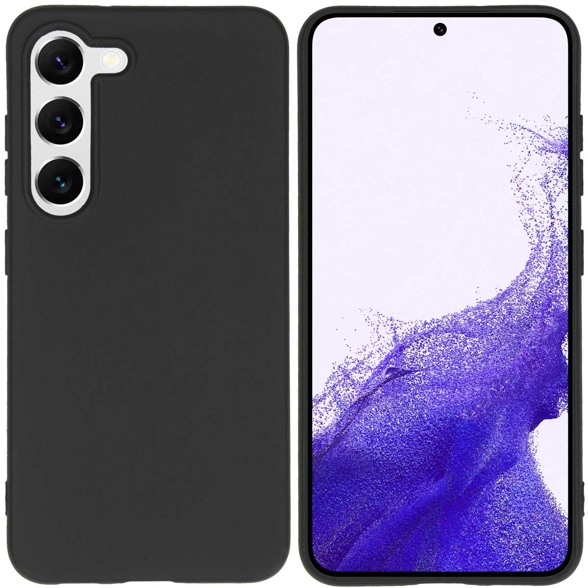 Accezz Coque Couleur Samsung Galaxy S23 - Noir