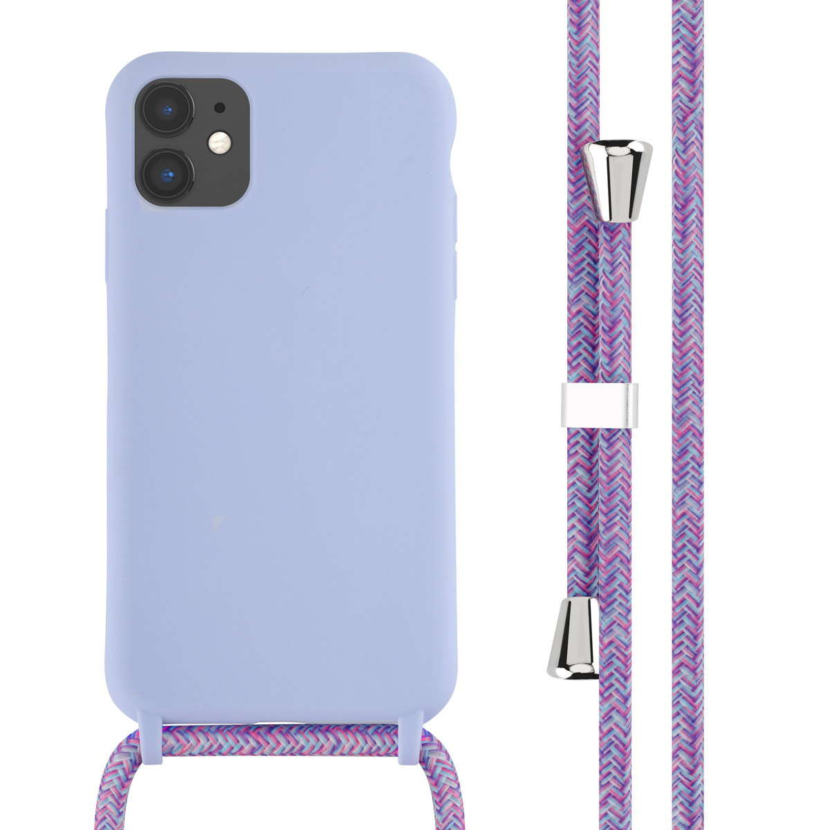imoshion Coque en silicone avec cordon Apple iPhone 11 - Violet