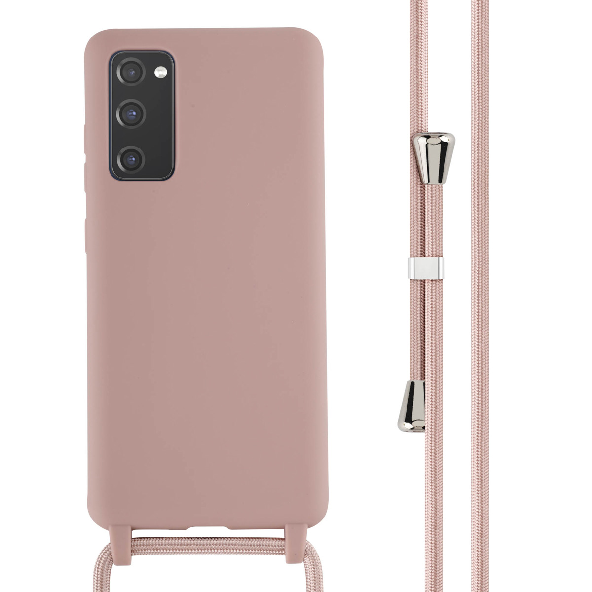 imoshion Coque en silicone avec cordon Samsung Galaxy S20 FE - Sand Pink