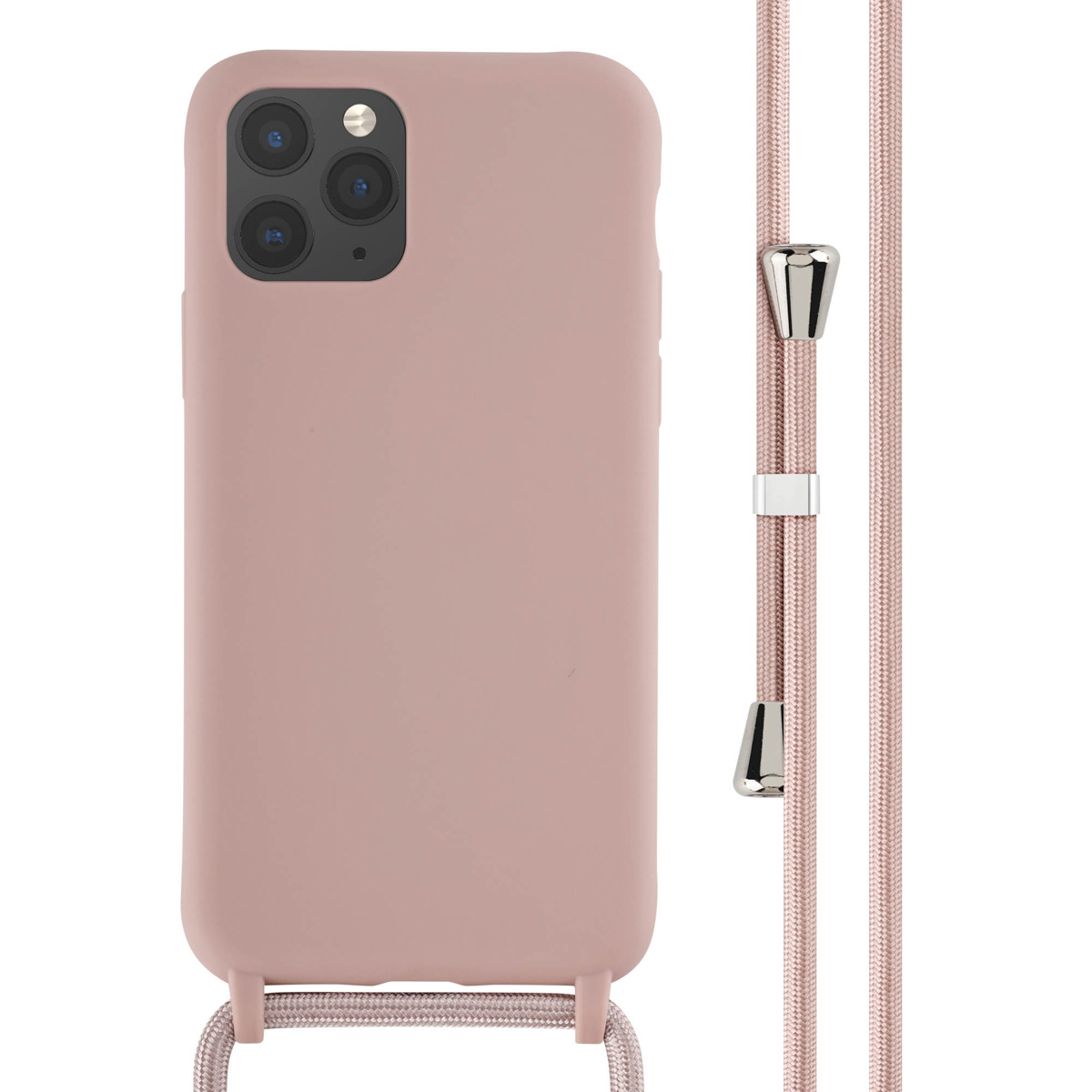imoshion Coque en silicone avec cordon Apple iPhone 11 Pro - Sand Pink