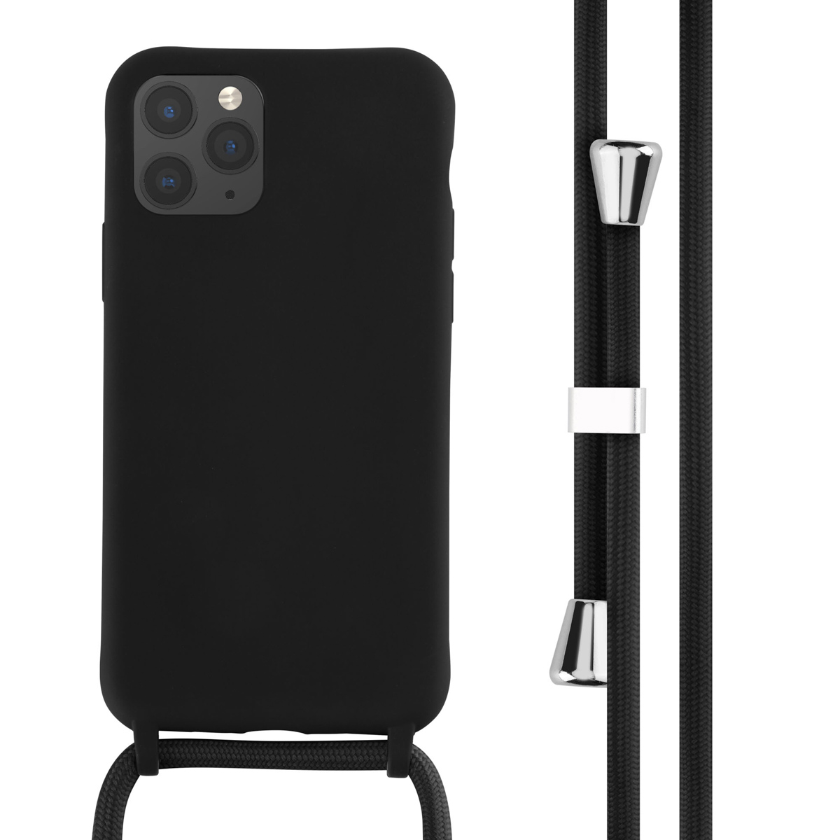 imoshion Coque en silicone avec cordon Apple iPhone 11 Pro - Noir