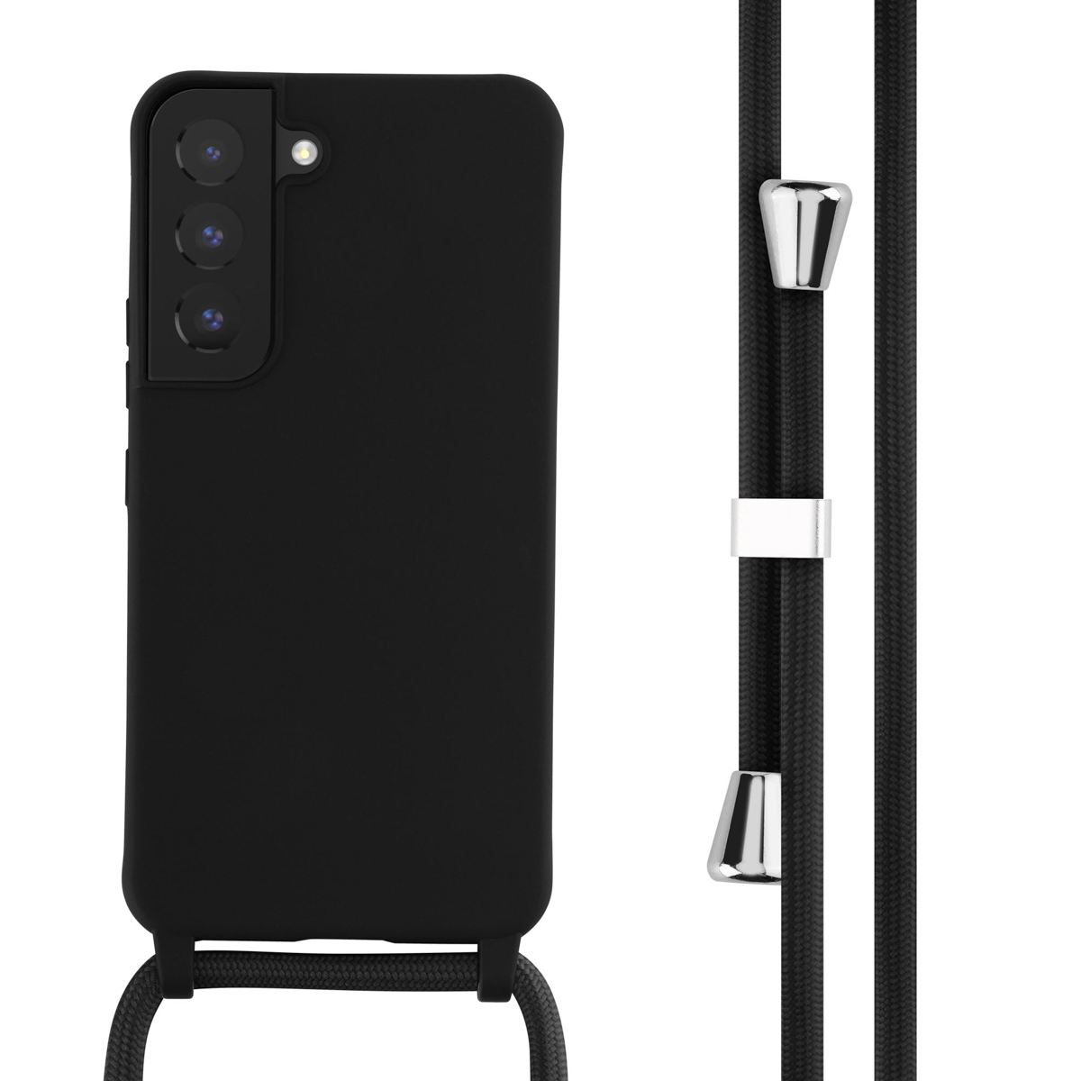 imoshion Coque en silicone avec cordon Samsung Galaxy S22 - Noir