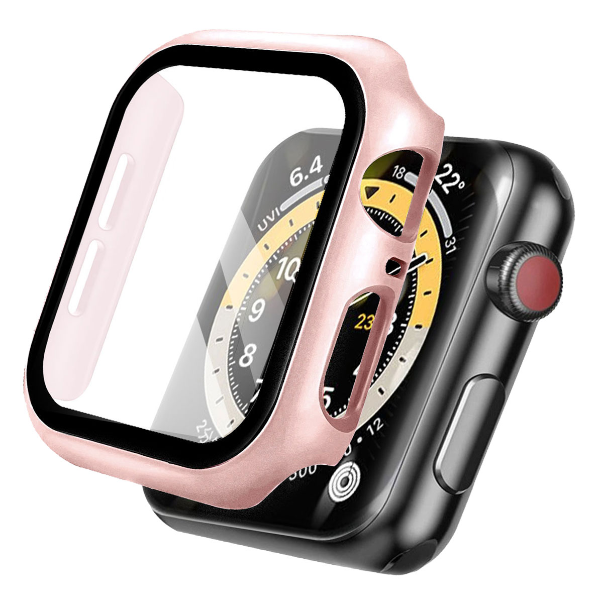 imoshion Full Cover Hardcase voor de Apple Watch 4 / 5 / 6 / SE - 44 mm - Rosé Goud