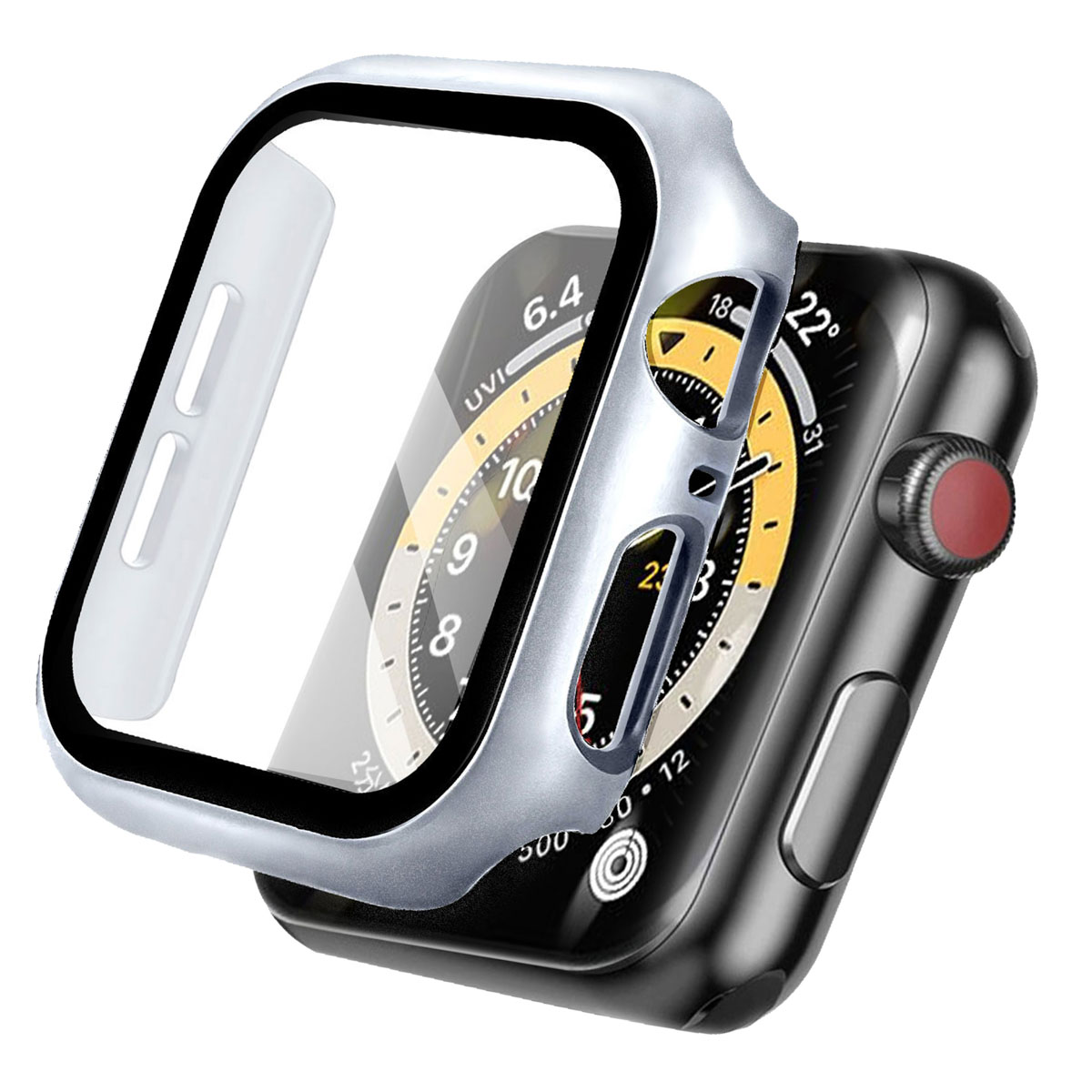 imoshion Full Cover Hardcase voor de Apple Watch 4 / 5 / 6 / SE - 44 mm - Zilver