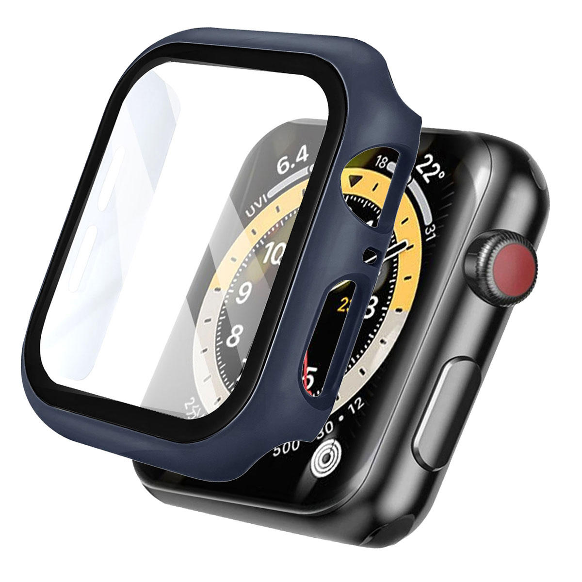 imoshion Full Cover Hardcase voor de Apple Watch 4 / 5 / 6 / SE - 44 mm - Donkerblauw