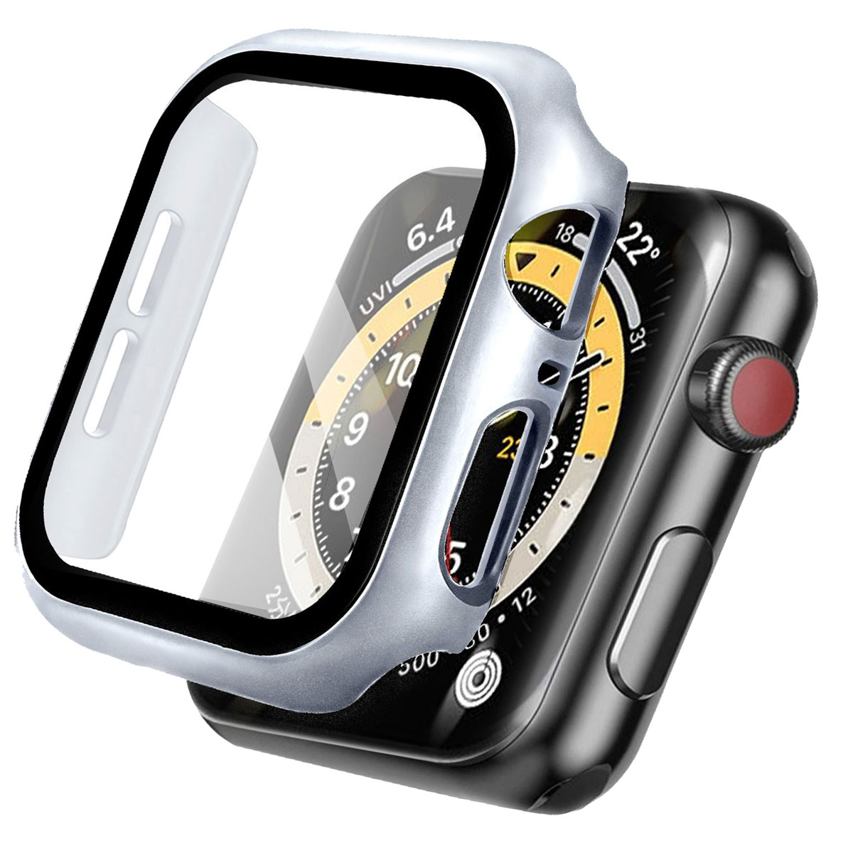 imoshion Full Cover Hardcase voor de Apple Watch 4 / 5 / 6 / SE - 40 mm - Zilver