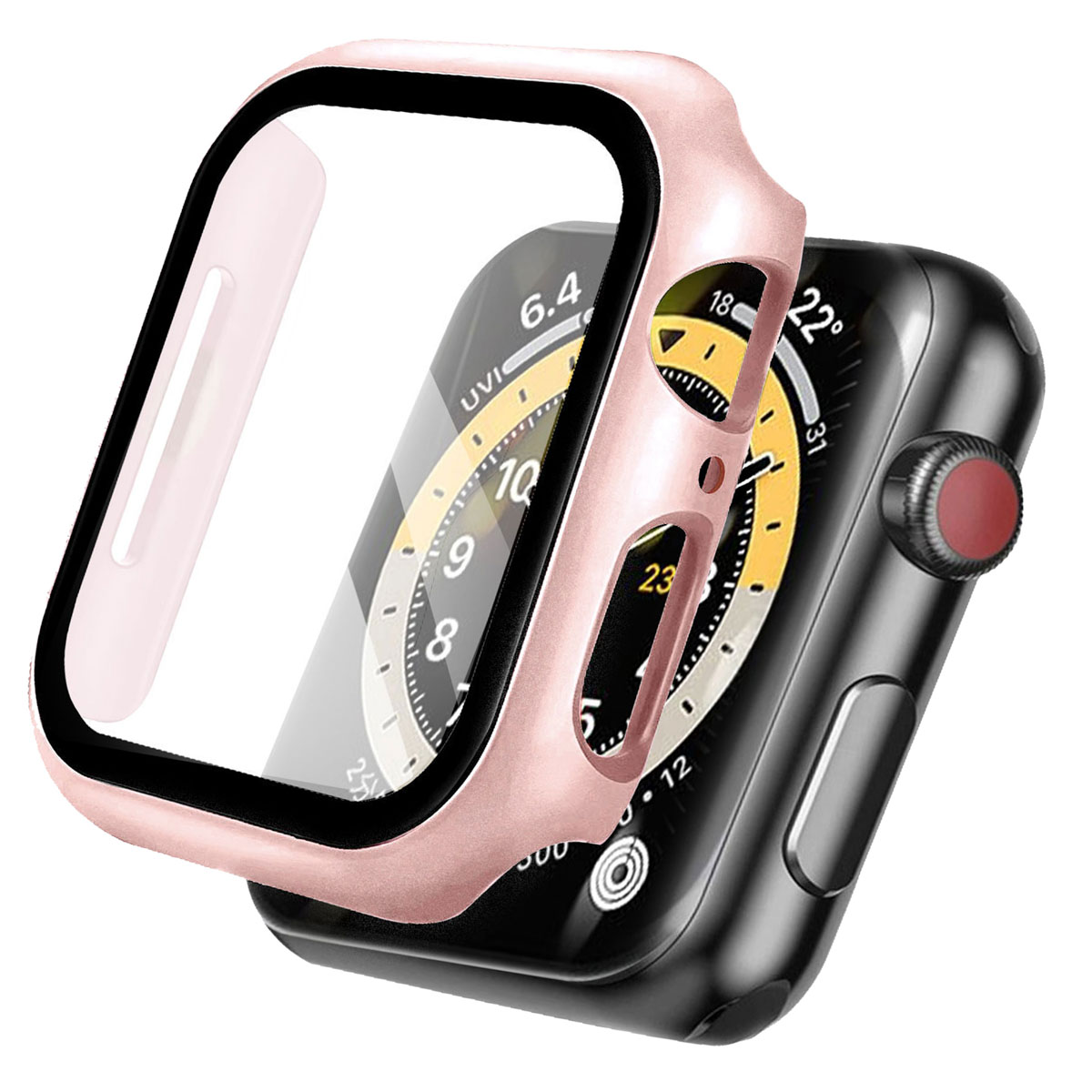 imoshion Full Cover Hardcase voor de Apple Watch 7 / 8 / 9 - 41 mm - Rosé Goud