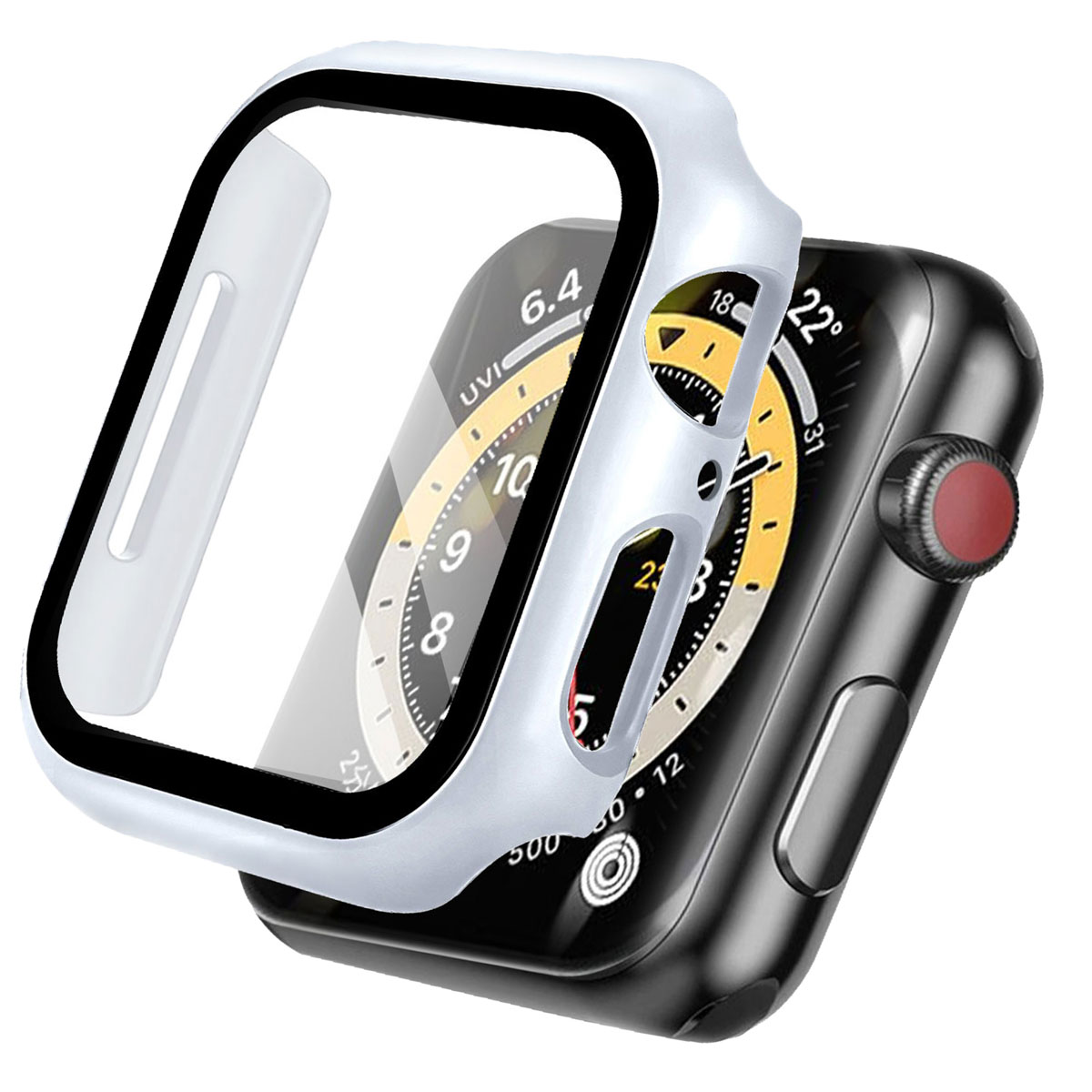 imoshion Full Cover Hardcase voor de Apple Watch 7 / 8 / 9 - 41 mm - Zilver