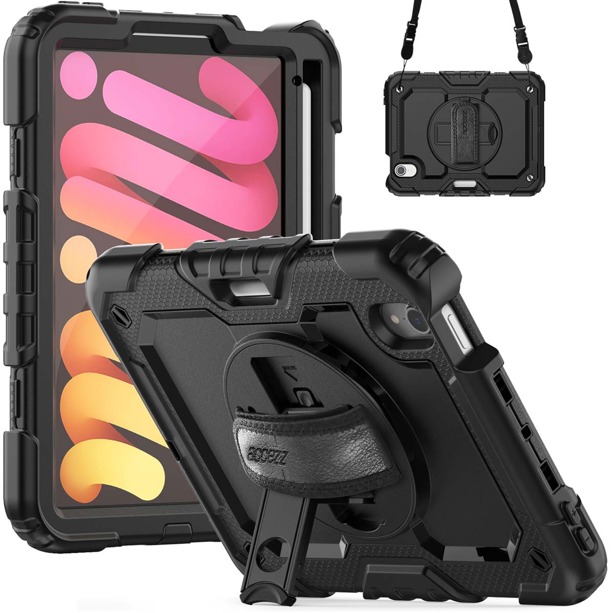 Accezz Coque arrière Defender XT Apple iPad Mini 7 (2024) / iPad Mini 6 (2021) - Noir