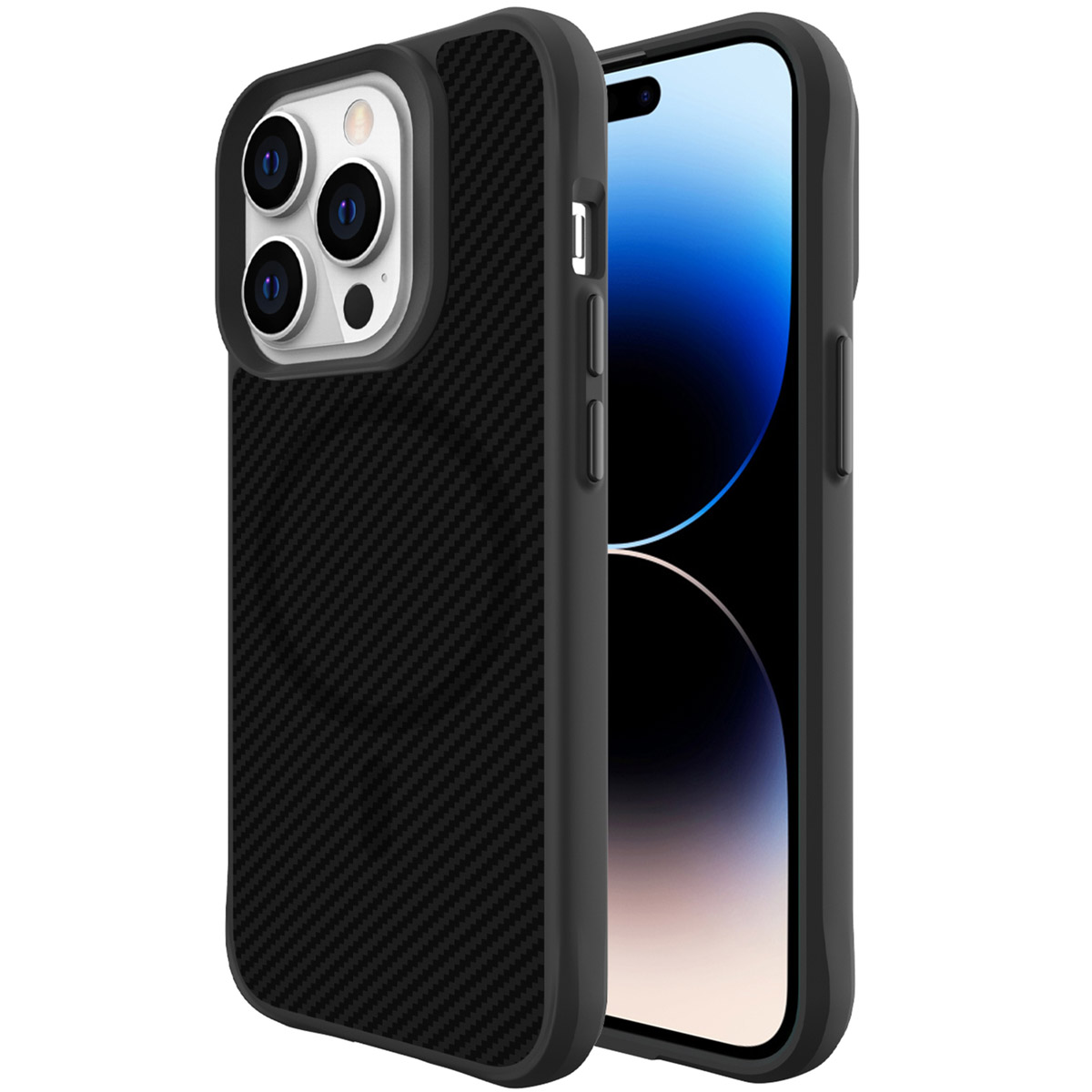 imoshion Rugged Hybrid Carbon Case avec MagSafe Apple iPhone 14 Pro Max - Noir