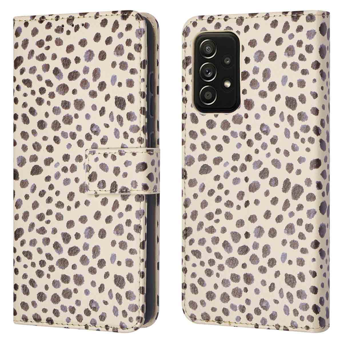 imoshion Design Bookcase voor de Samsung Galaxy A52(s) (5G/4G) - Black And White Dots
