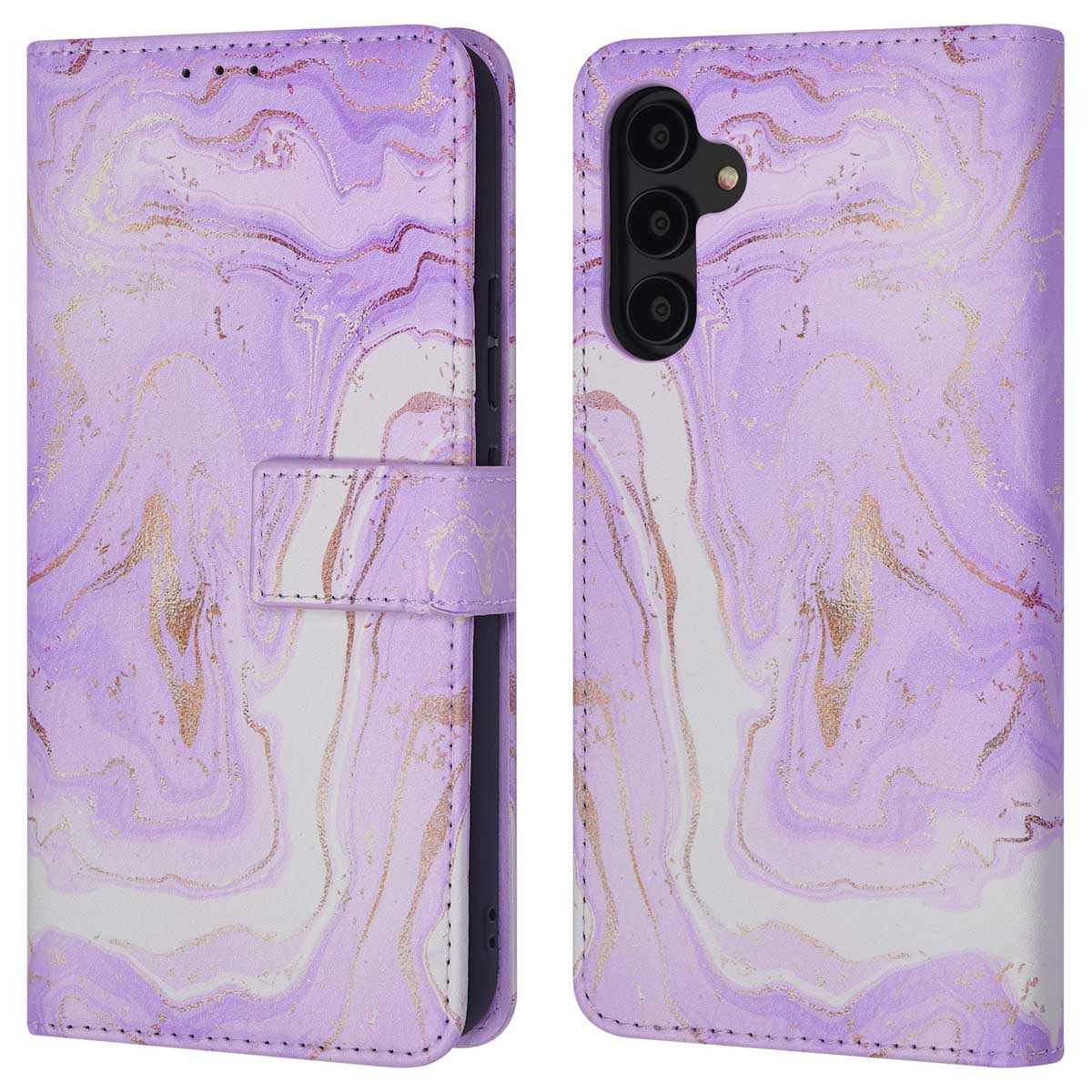 imoshion Design Bookcase voor de Samsung Galaxy A54 (5G) - Purple Marble
