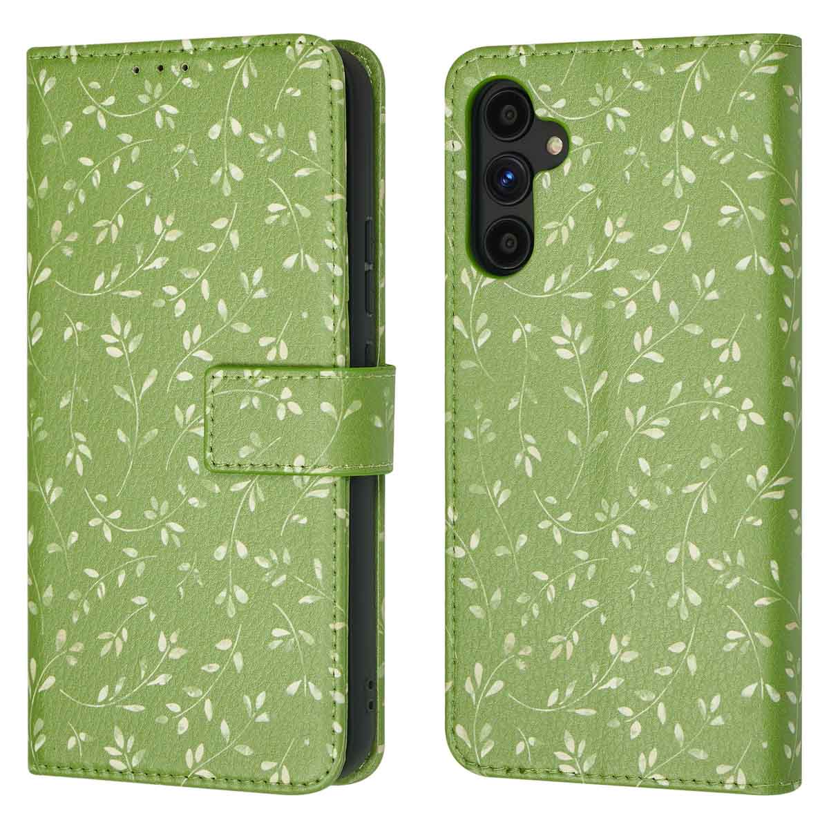 imoshion Design Bookcase voor de Samsung Galaxy A34 (5G) - Green Flowers