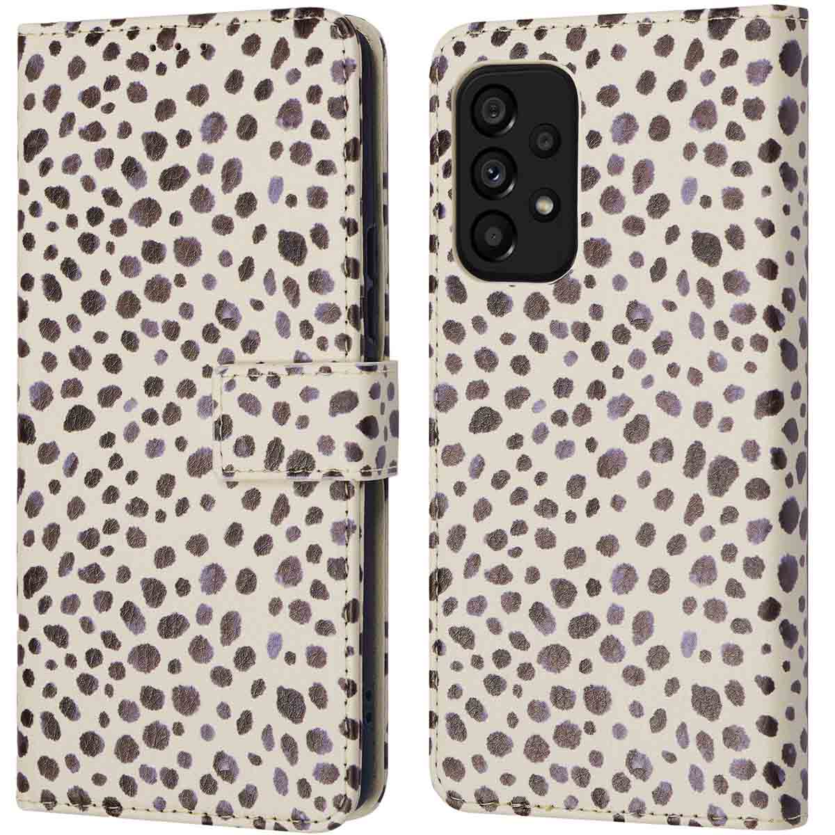 imoshion Design Bookcase voor de Samsung Galaxy A53 - Black And White Dots