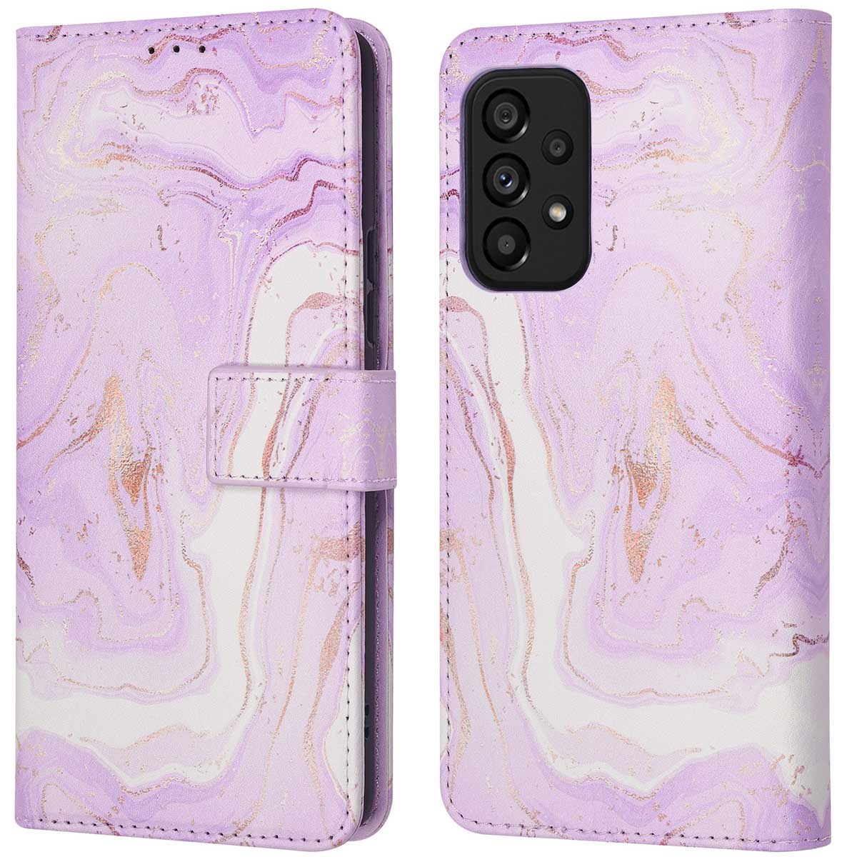 imoshion Design Bookcase voor de Samsung Galaxy A53 - Purple Marble