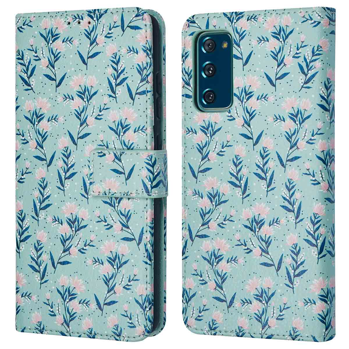 imoshion Design Bookcase voor de Samsung Galaxy S20 FE - Blue Flowers