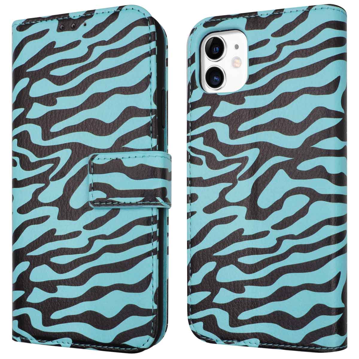 imoshion Design Bookcase voor de Apple iPhone 11 - Black Blue Stripes