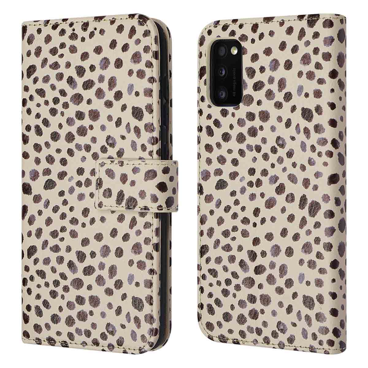 imoshion Design Bookcase voor de Samsung Galaxy A41 - Black And White Dots