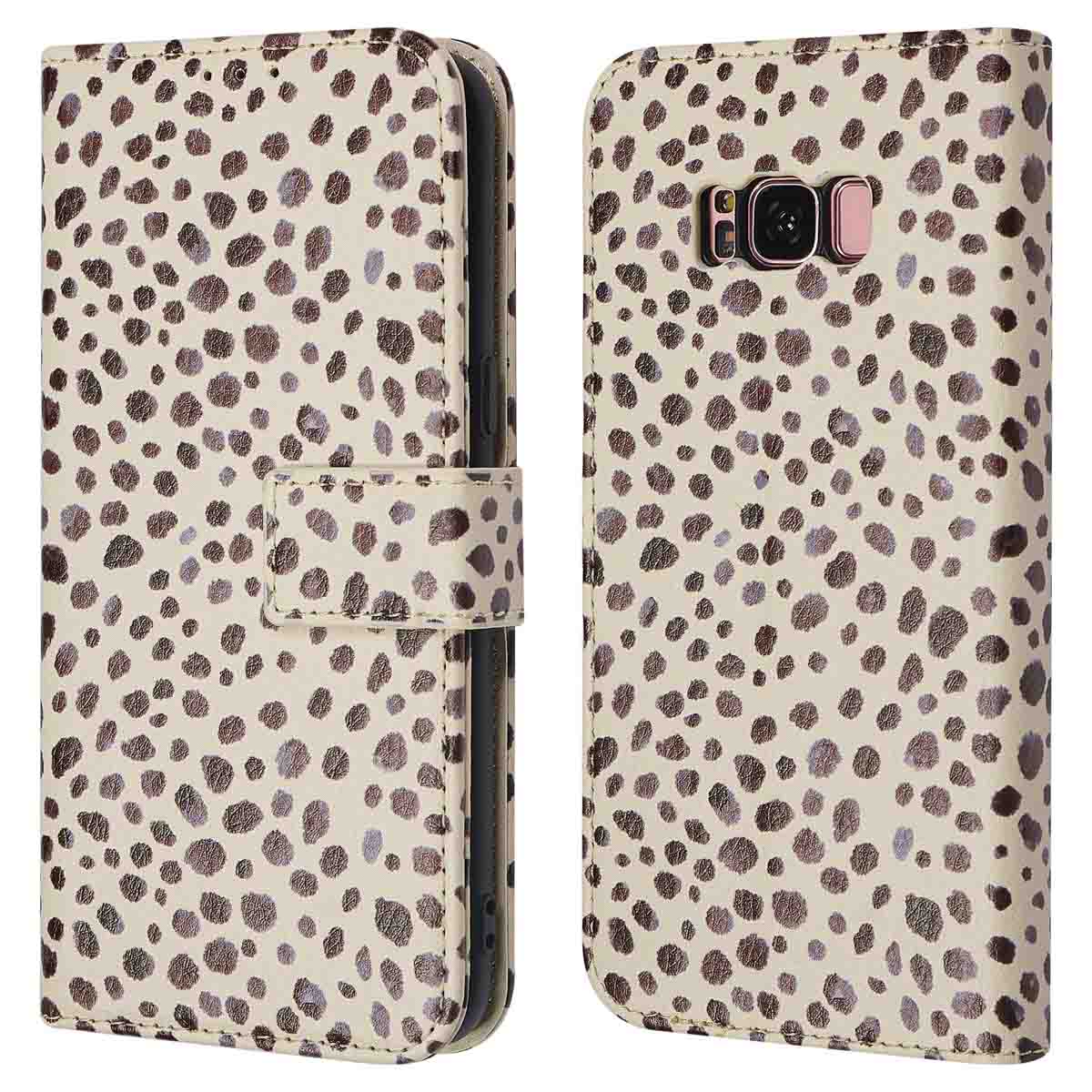 imoshion Design Bookcase voor de Samsung Galaxy S8 - Black And White Dots