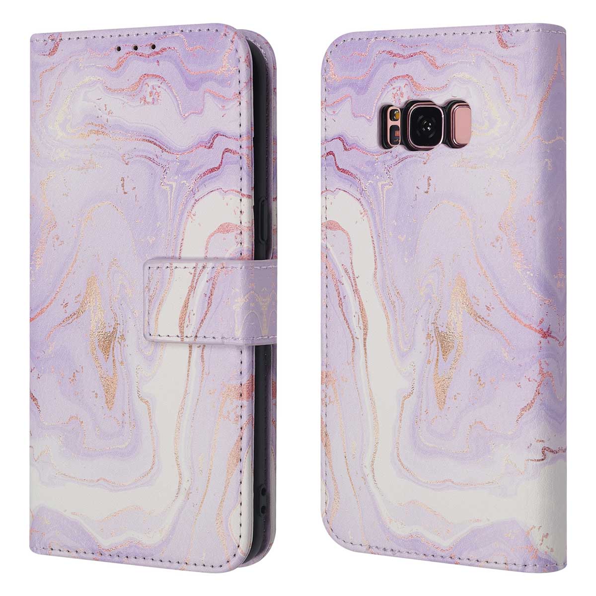 imoshion Design Bookcase voor de Samsung Galaxy S8 - Purple Marble