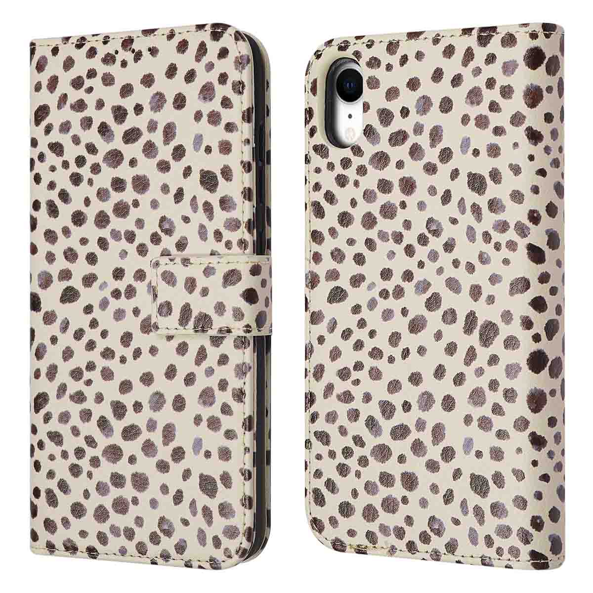 imoshion Design Bookcase voor de Apple iPhone Xr - Black And White Dots