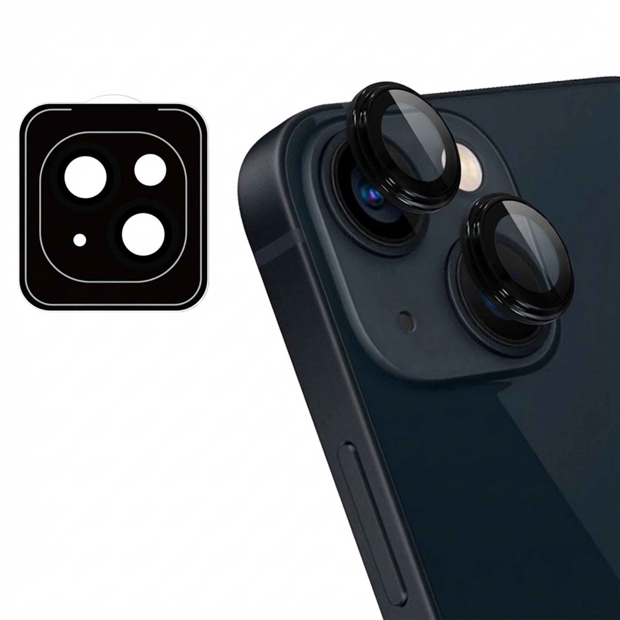 imoshion 2 Pack Camera lens protector voor de Apple iPhone 14 / 14 Plus - Zwart