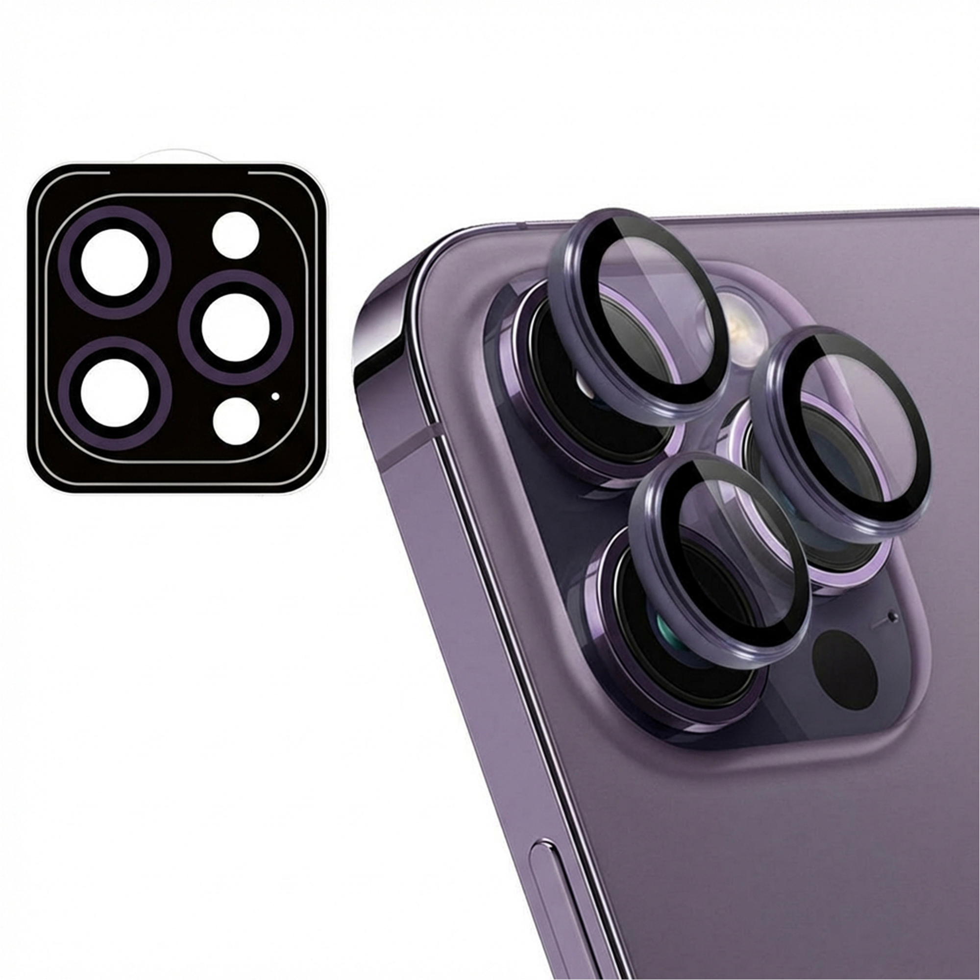 imoshion 2 Pack Camera lens protector voor de Apple iPhone 14 Pro / 14 Pro Max - Paars