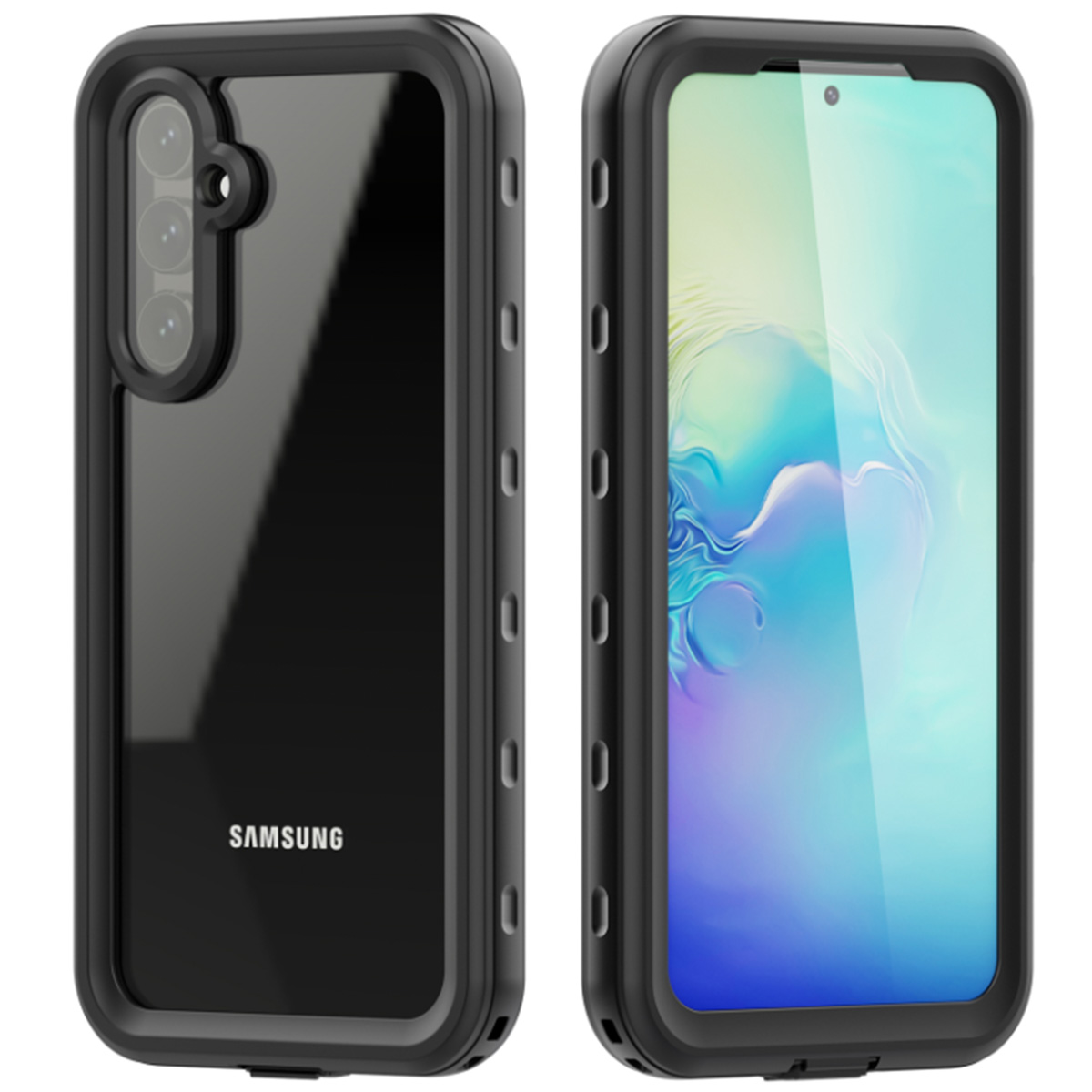 Redpepper Coque imperméable Dot Plus Samsung Galaxy A54 (5G) - Noir