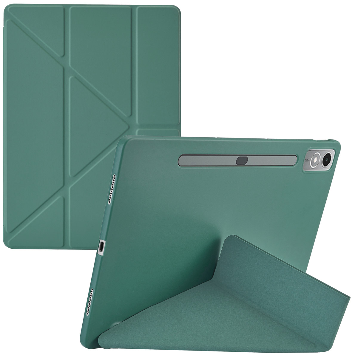 imoshion Origami Bookcase voor de Lenovo Tab P12 - Donkergroen