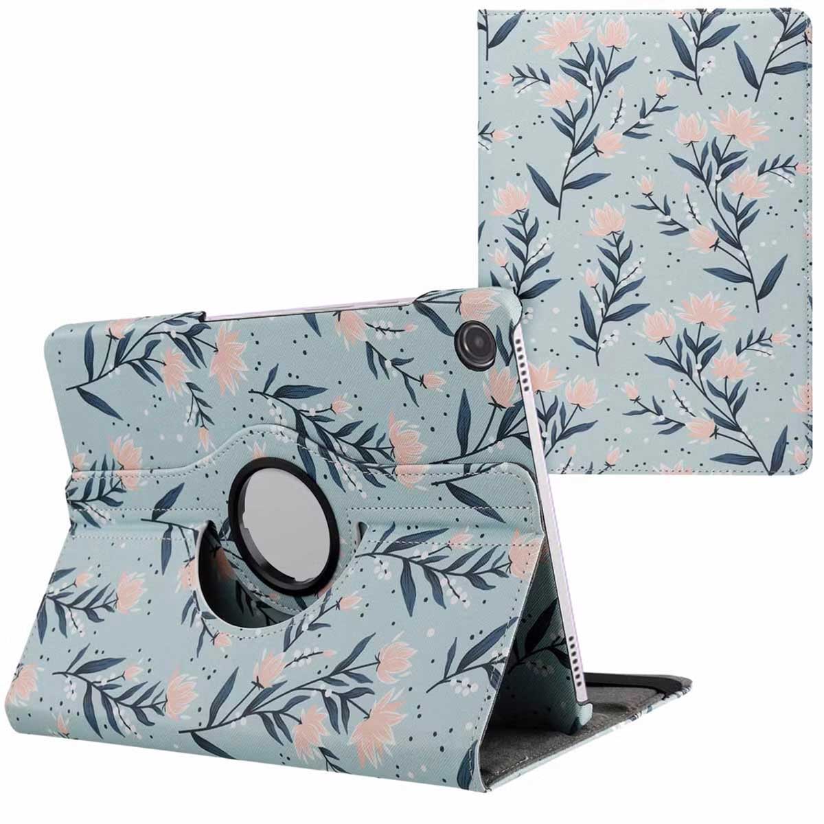 imoshion Coque tablette Design rotatif à 360° Samsung Galaxy Tab A9 Plus - Flowers