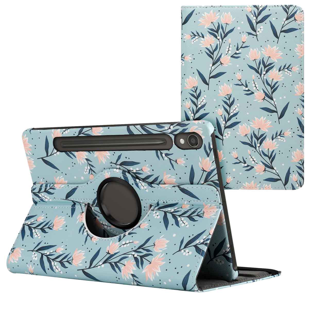 imoshion 360° Draaibare Design Bookcase voor de Samsung Galaxy Tab S9 11.0 inch - Flowers