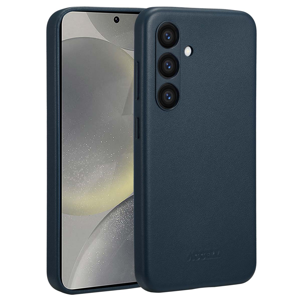 Accezz MagSafe Leather Backcover voor de Samsung Galaxy S24 - Nightfall Blue