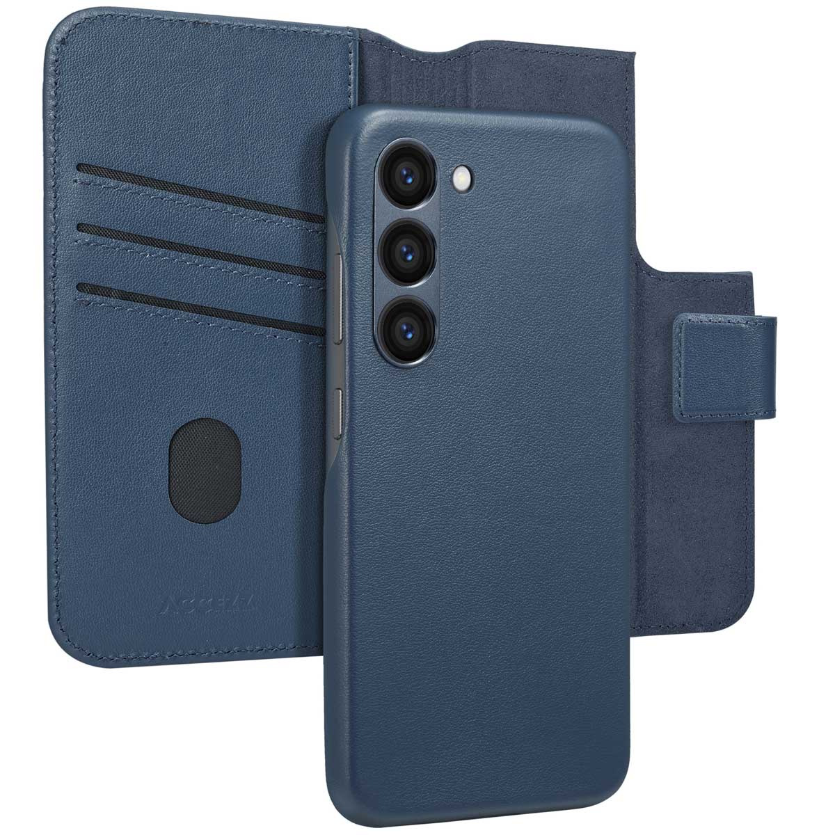 Accezz Leather Bookcase 2-in-1 met MagSafe voor de Samsung Galaxy S23 - Nightfall Blue