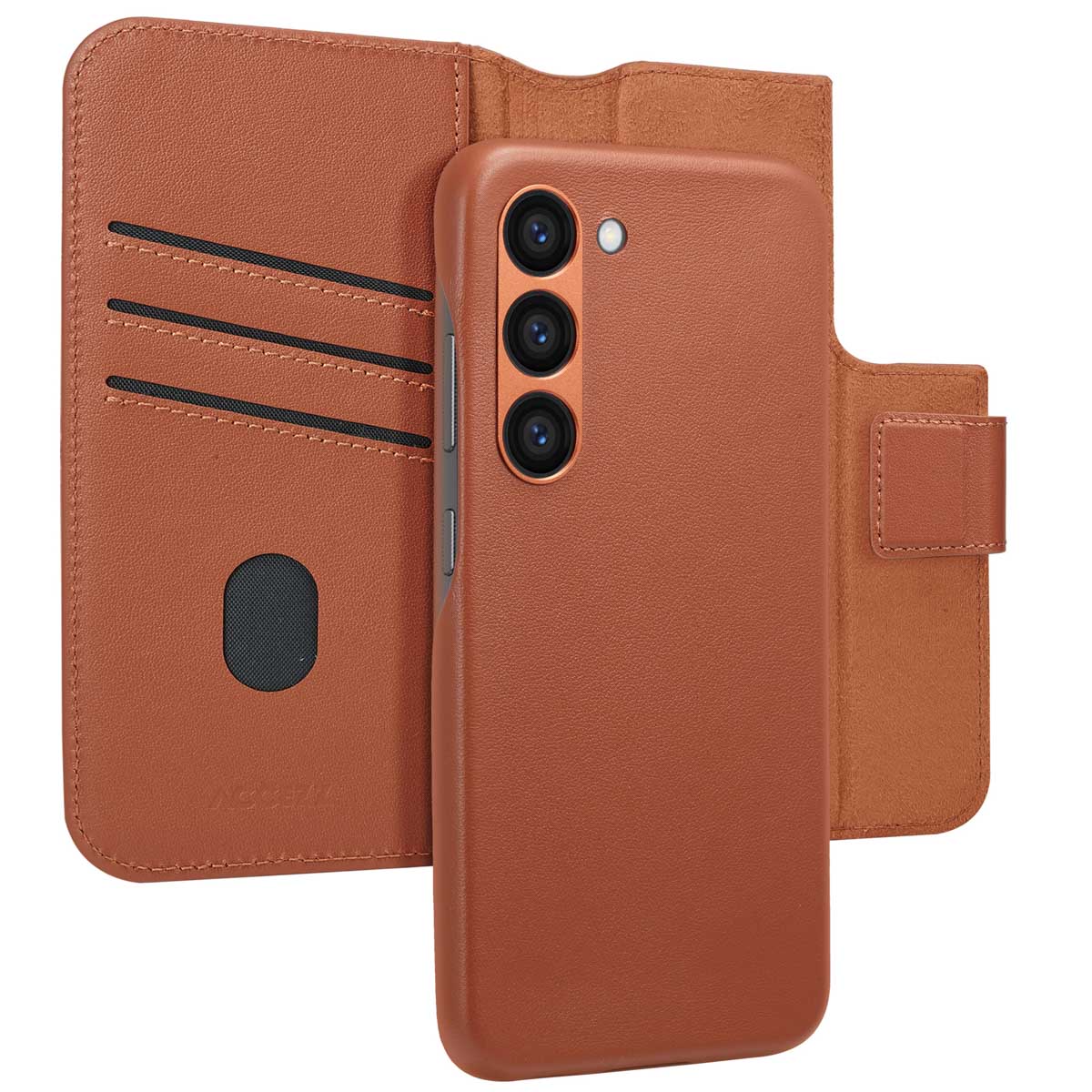 Accezz Leather Bookcase 2-in-1 met MagSafe voor de Samsung Galaxy S23 - Sienna Brown