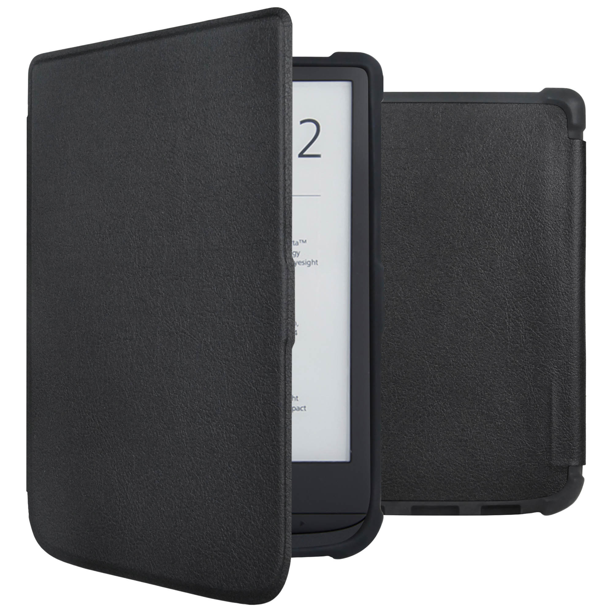imoshion Slim Soft Case Bookcase voor de Pocketbook Touch Lux 5 / HD 3 / Basic Lux 4 / Vivlio Lux 5 - Zwart